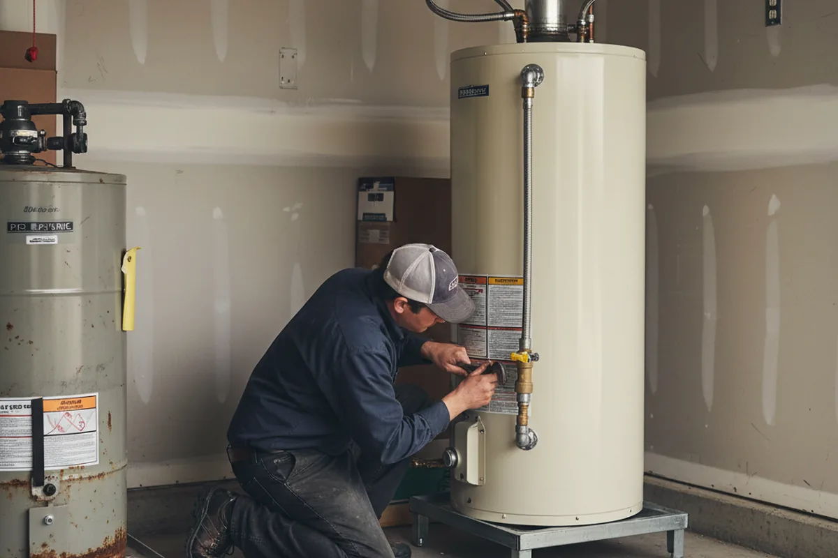 Water heater and shutoff valve replacement in Kemmerer